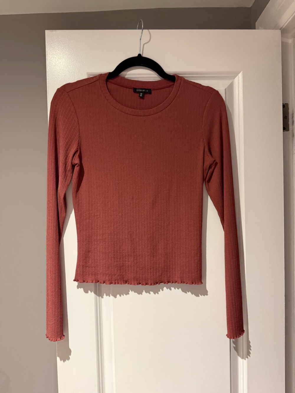 Dynamite Long-Sleeve Ribbed Tee